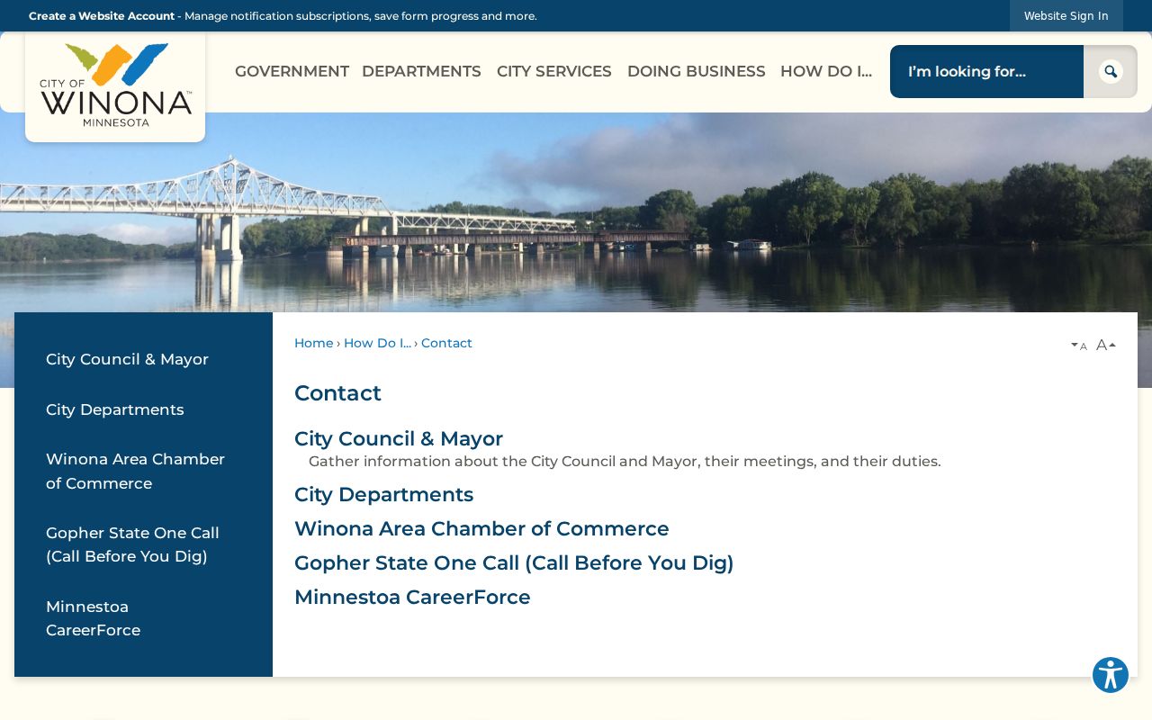 Winona court docket city contact page
